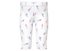 Name It capri leggings white with ice cream print  